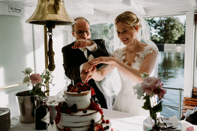 Hochzeit in Hamburg auf der Alster
